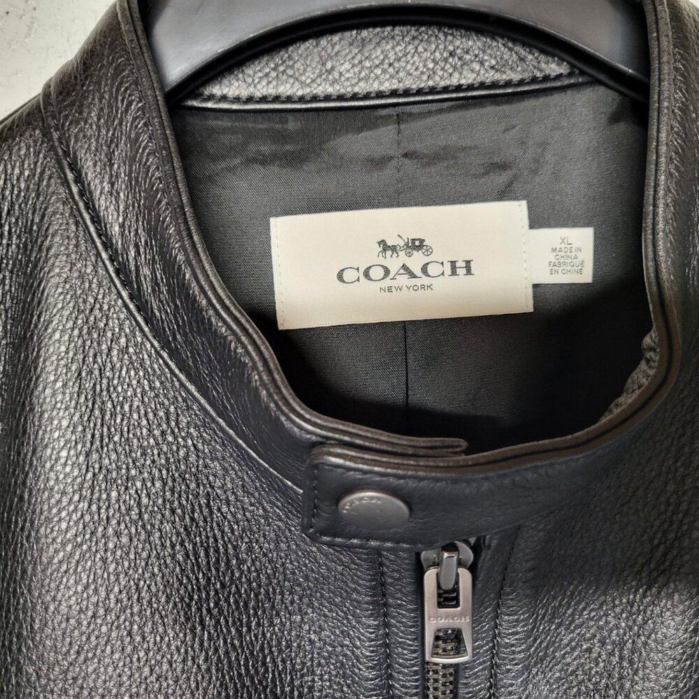 Mens COACH black heavy jacket XL